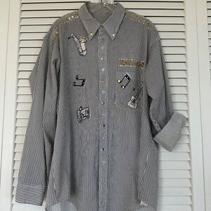 WOMEN'S ONE OF A KIND ROCK & ROLL SHIRT, SIZE: LARGE